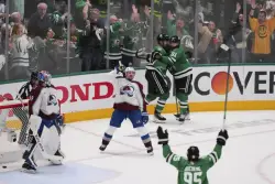 Rantanen has hat trick as Stars rally past Avalanche 4-2 in Game 7 to advance to 2nd round